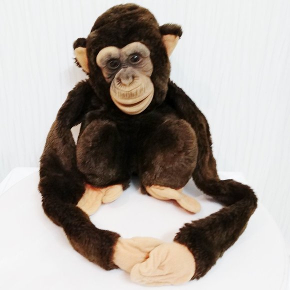 Other - Vintage Chimpanzee Monkey Puppet Stuffed Animal Plush Child's Play 1983 Sound